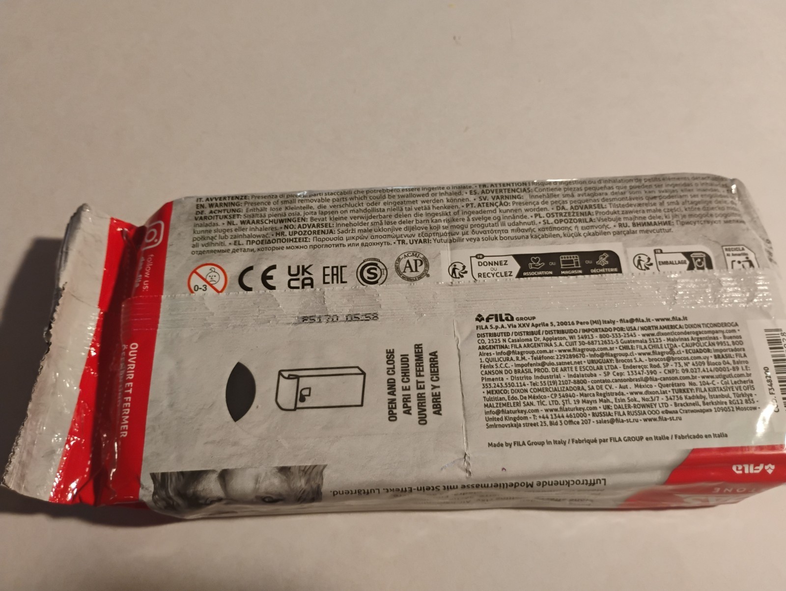 NEW DAS Stone Effect Modelling Clay Made in Italy 2.5 lbs Grey Stone,