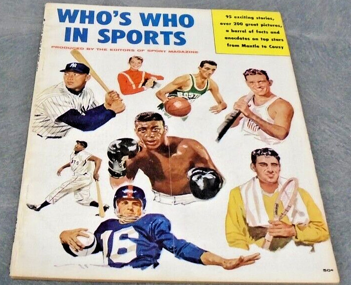 1957 WHO'S WHO IN SPORTS FULL MAGAZINE DECENT CONDITION RARE 95 SPORTS STORIES