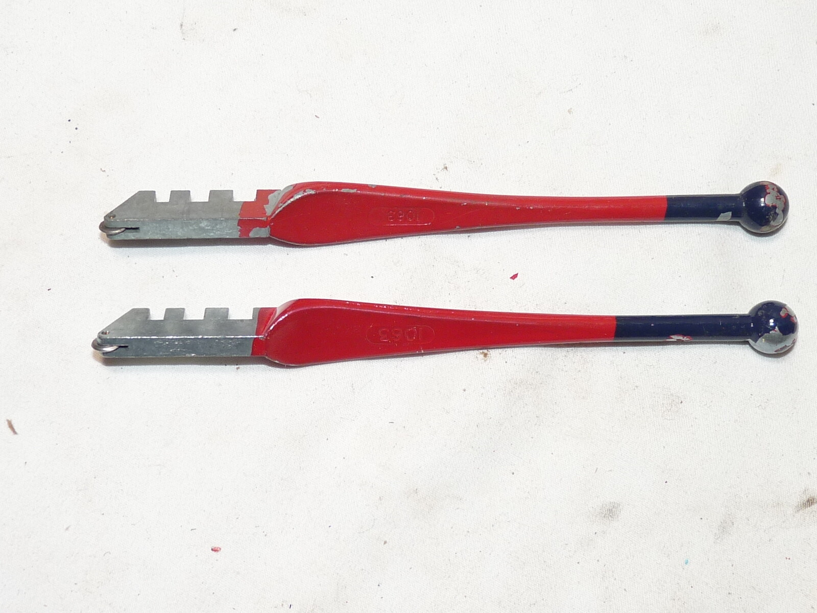 4 Vintage Glass Cutters 2 Red Devil, Trojan, Goodell Pratt