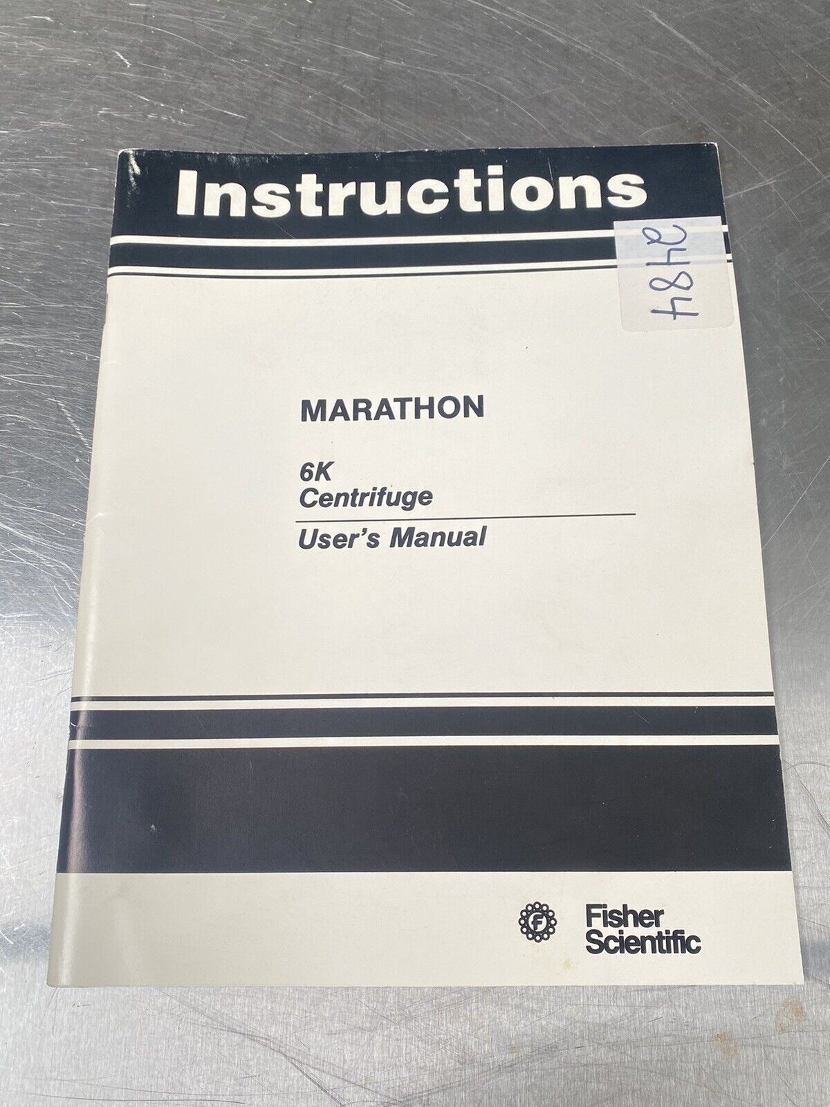 Fisher Scientific Marathon 6k Centrifuge - Users Manual/Instructions Book