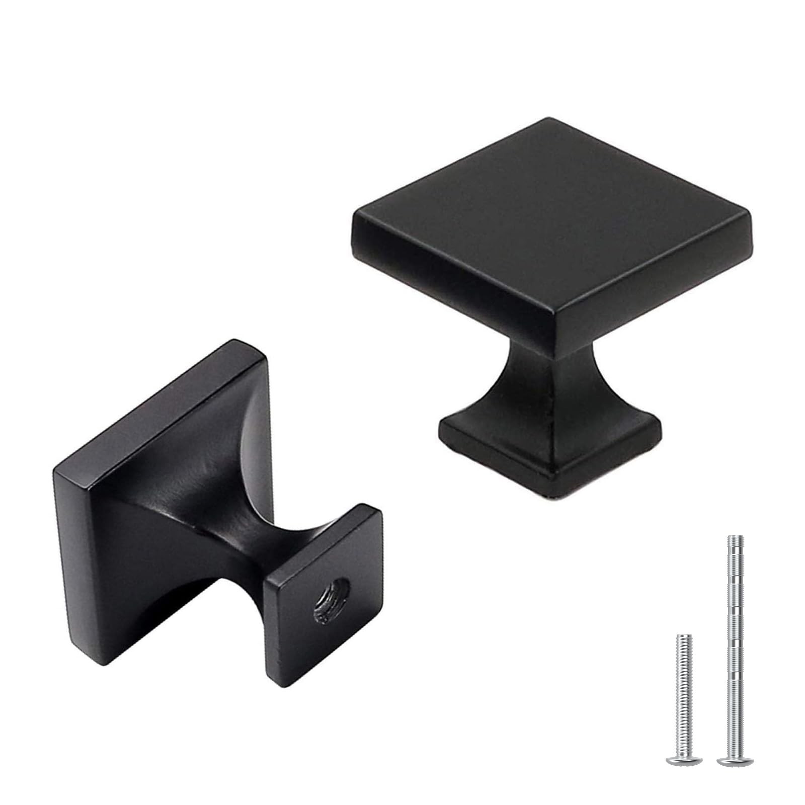 goldenwarm 5 Pack Black Cabinet Knobs for Dresser Drawers Kitchen Hardware Ha...