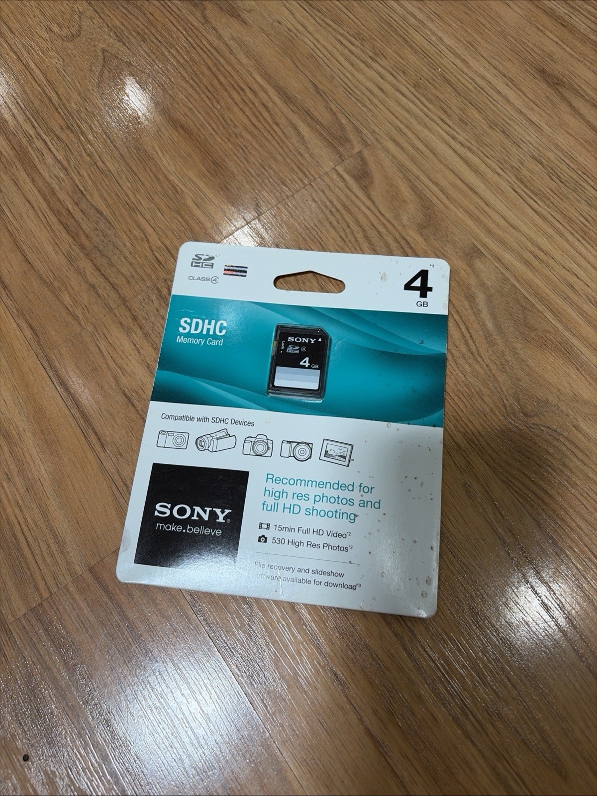 Sony 4GB SDHC Class 4 Memory Card - NEW & SEALED