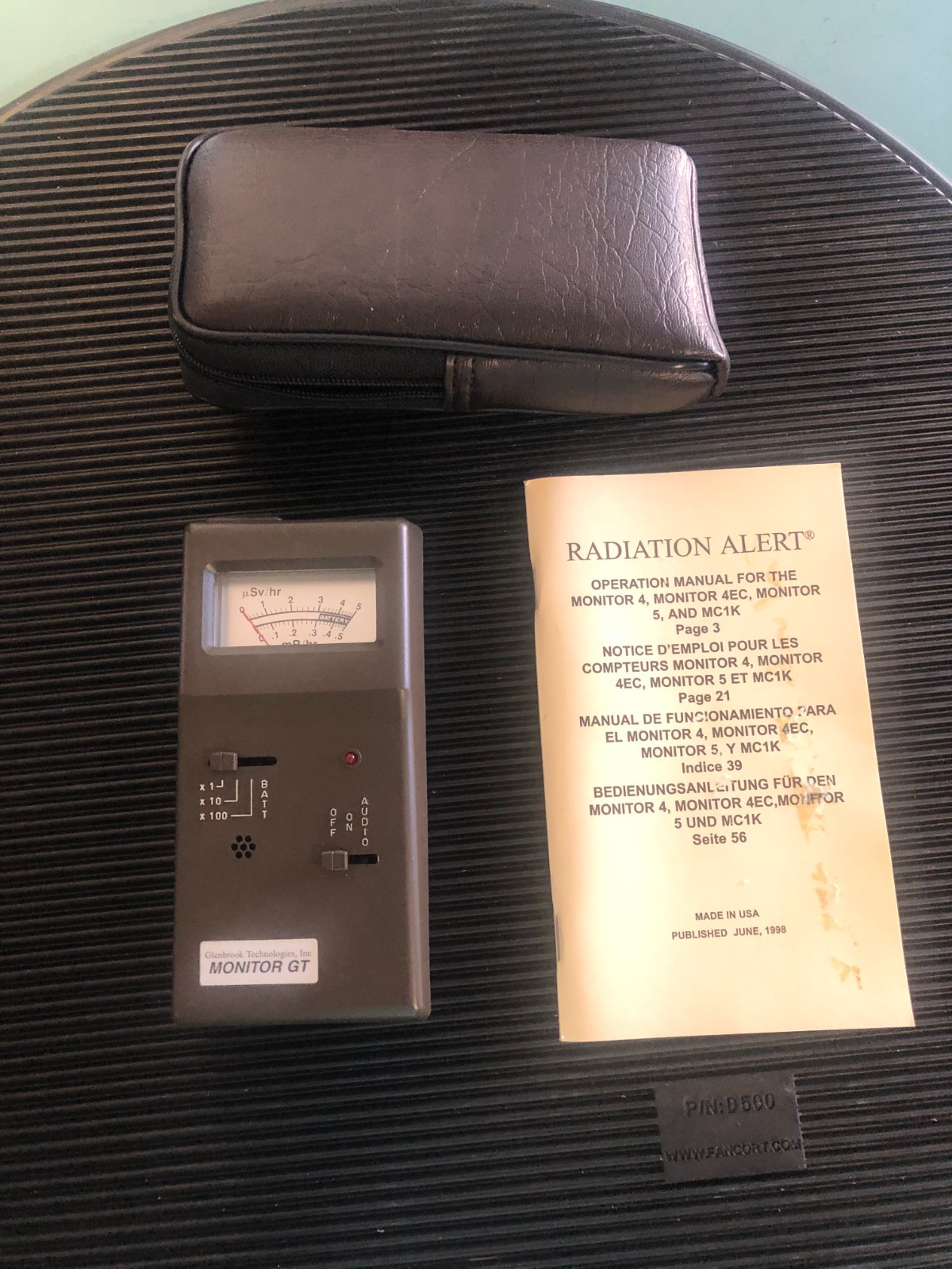 GLENBROOK TECH MONITOR GT Gamma & Xray Detector