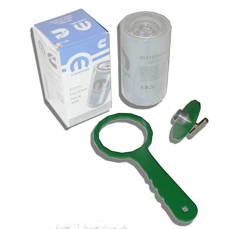 Diesel 5.9L 6.7L Cummins Oil filter plug & wrench For Dodge Ram 05083285AA MO285