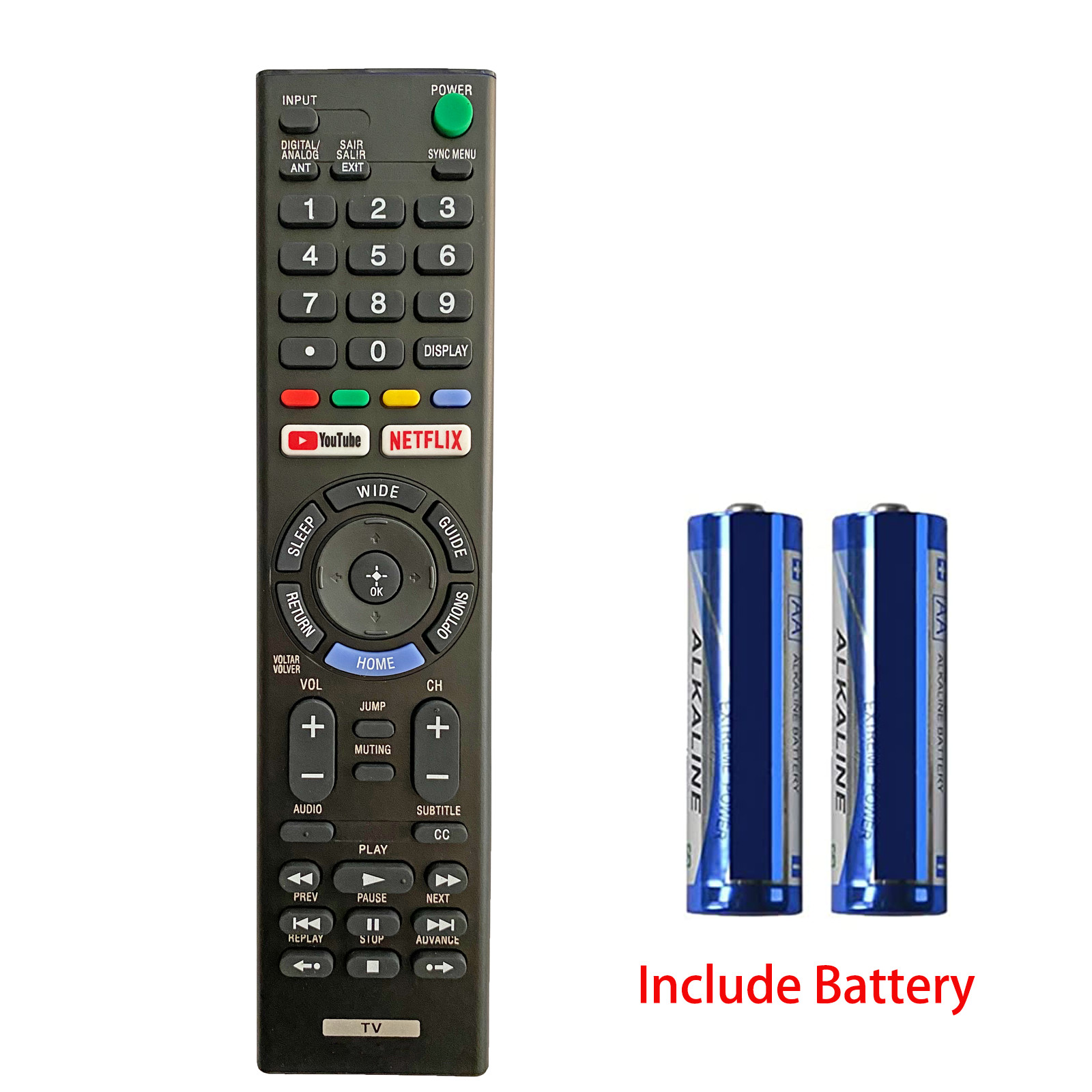 New Remote for Sony TV XBR-65X900C XBR-55X900C KDL-55W800C XBR-49X800C+Battery🔋
