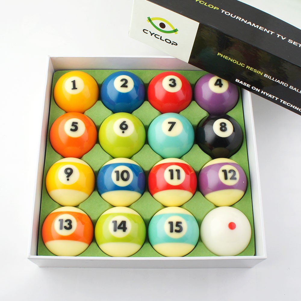 Used Cyclop Pool Ball Set (Boxed)
