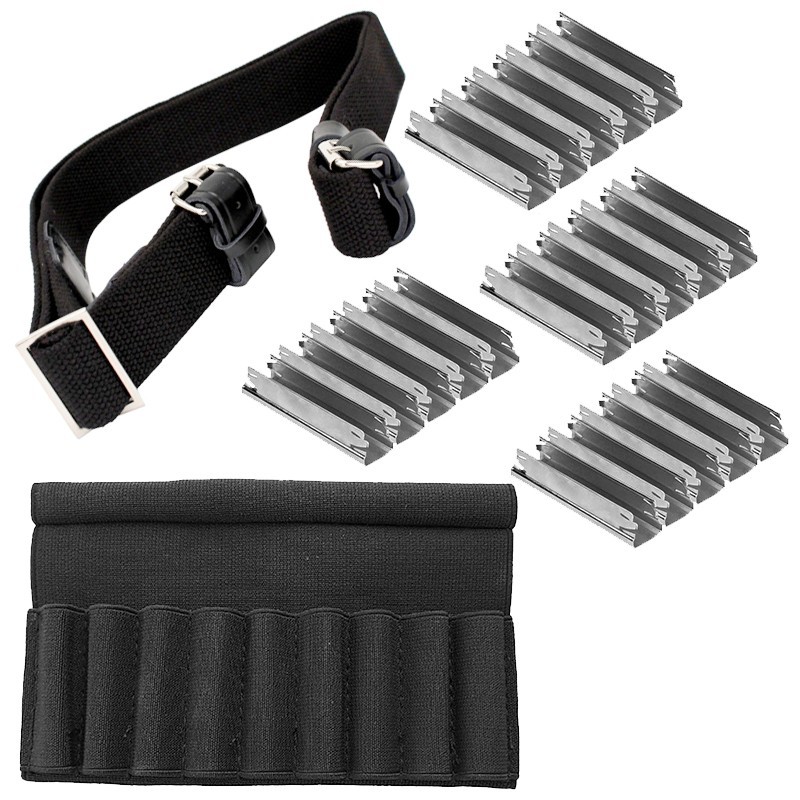 20 Pack 5rd Stripper Clips + Rifle Sling + Cartridge Carrier for Mosin Nagant