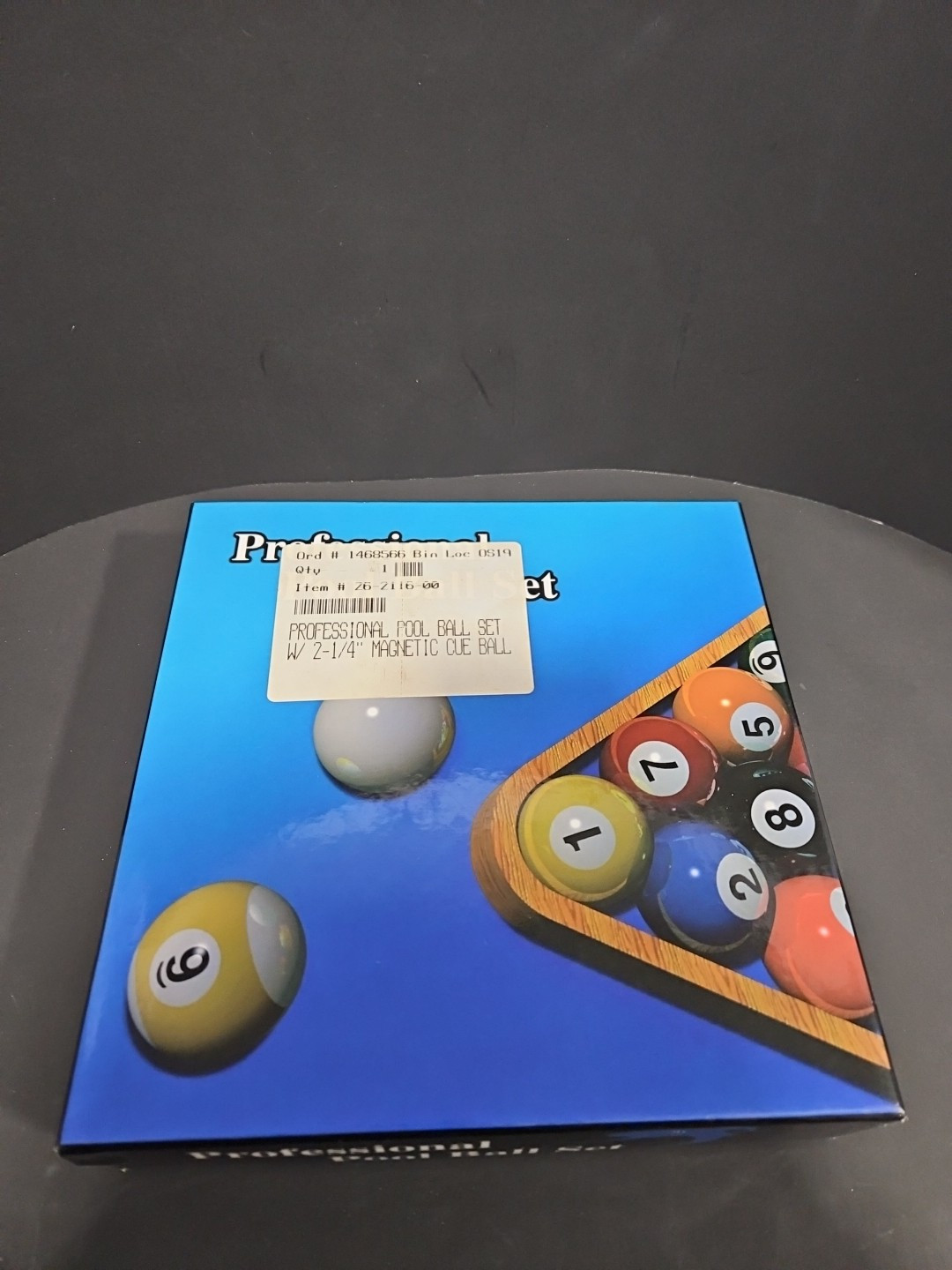 Professional Billiards Pool Ball Set W/ - 2-1/4” Mafnetic Cue Ball