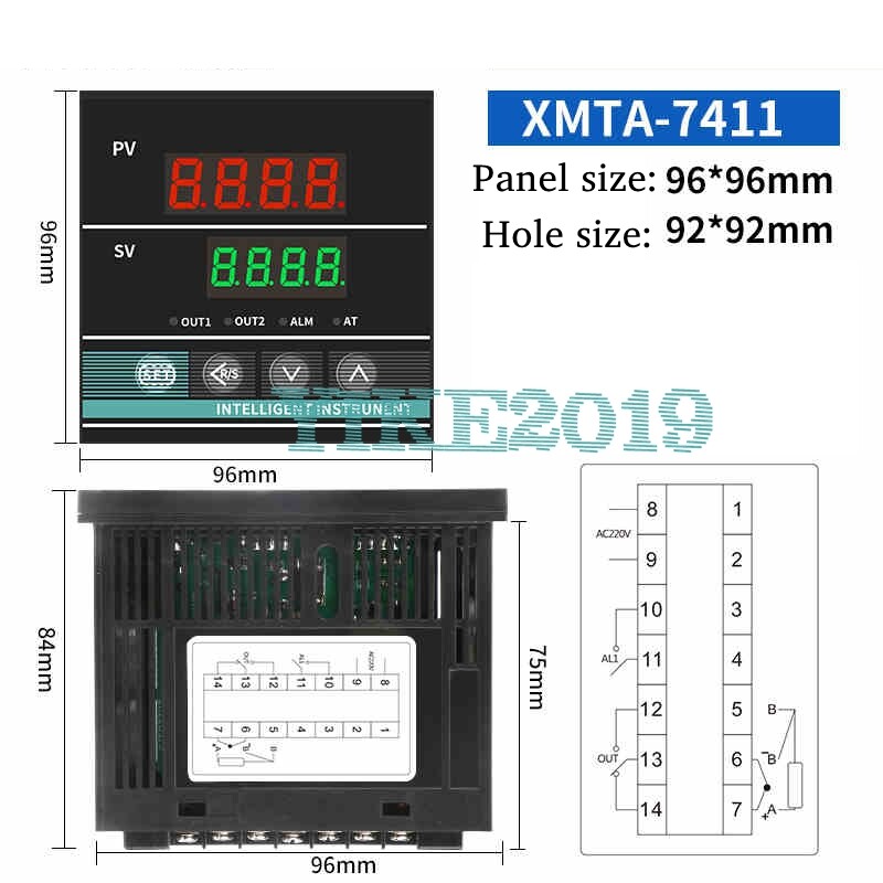 FOR Digital temperature controller AC220V 50/60Hz K-type relay output XMTA-7411