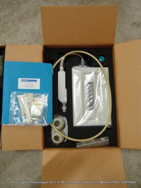 NOS Lightel Technologies SCC-3100 Connector Cleaner Unit Module FREE SHIPPING