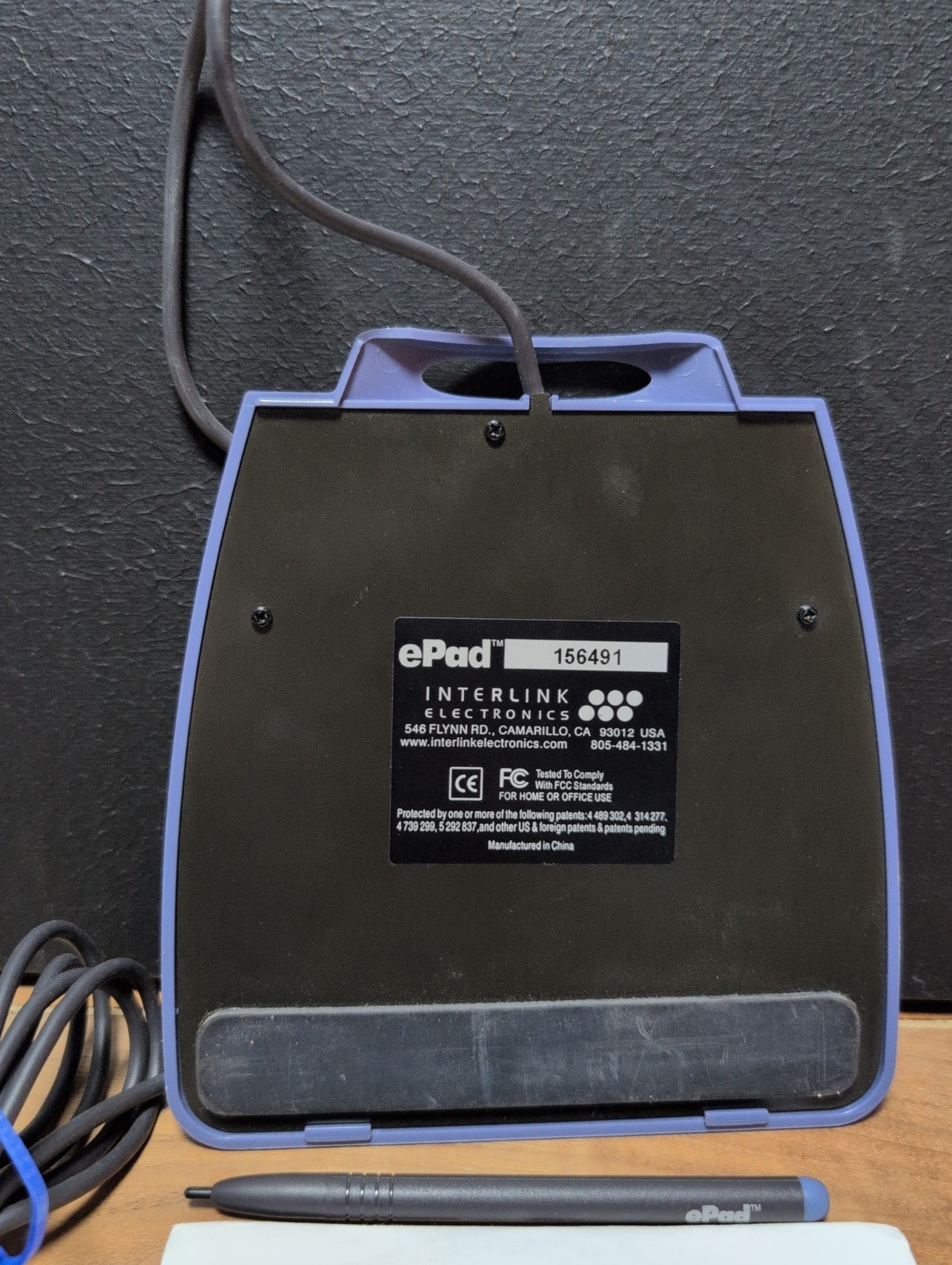 Vintage Epad Interlink Electronics Signature Pad VP9001