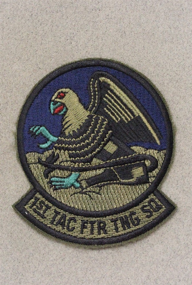USAF Air Force Patch 4077: 1st Tactical Fighter Training Sqdn - subdued