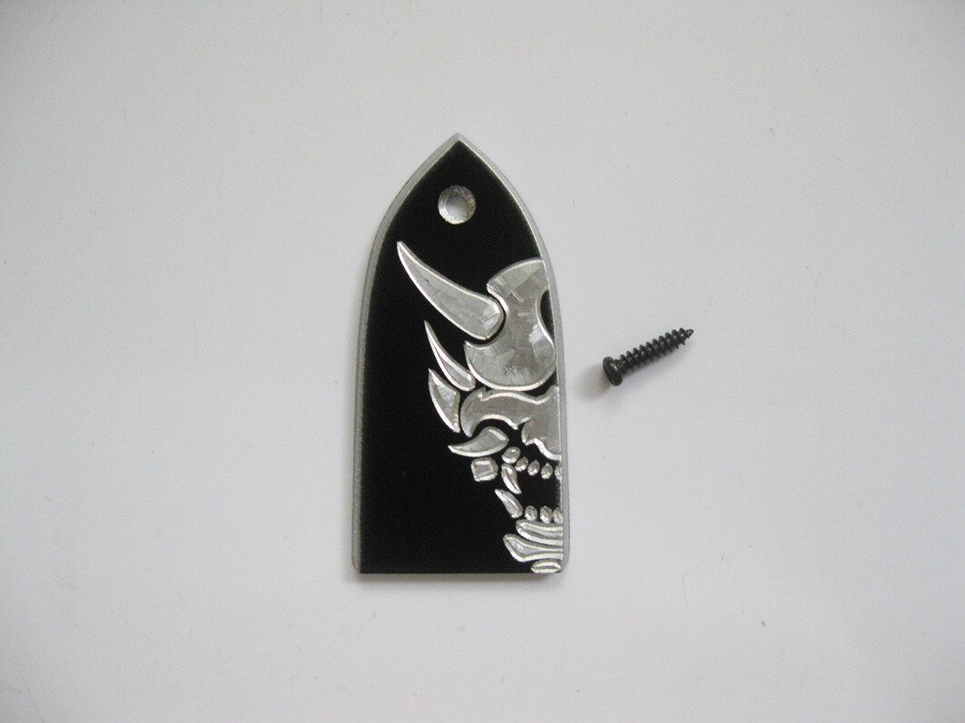 Handmade yaksha pattern aluminum truss rod cover fits ESP E II electric guitars