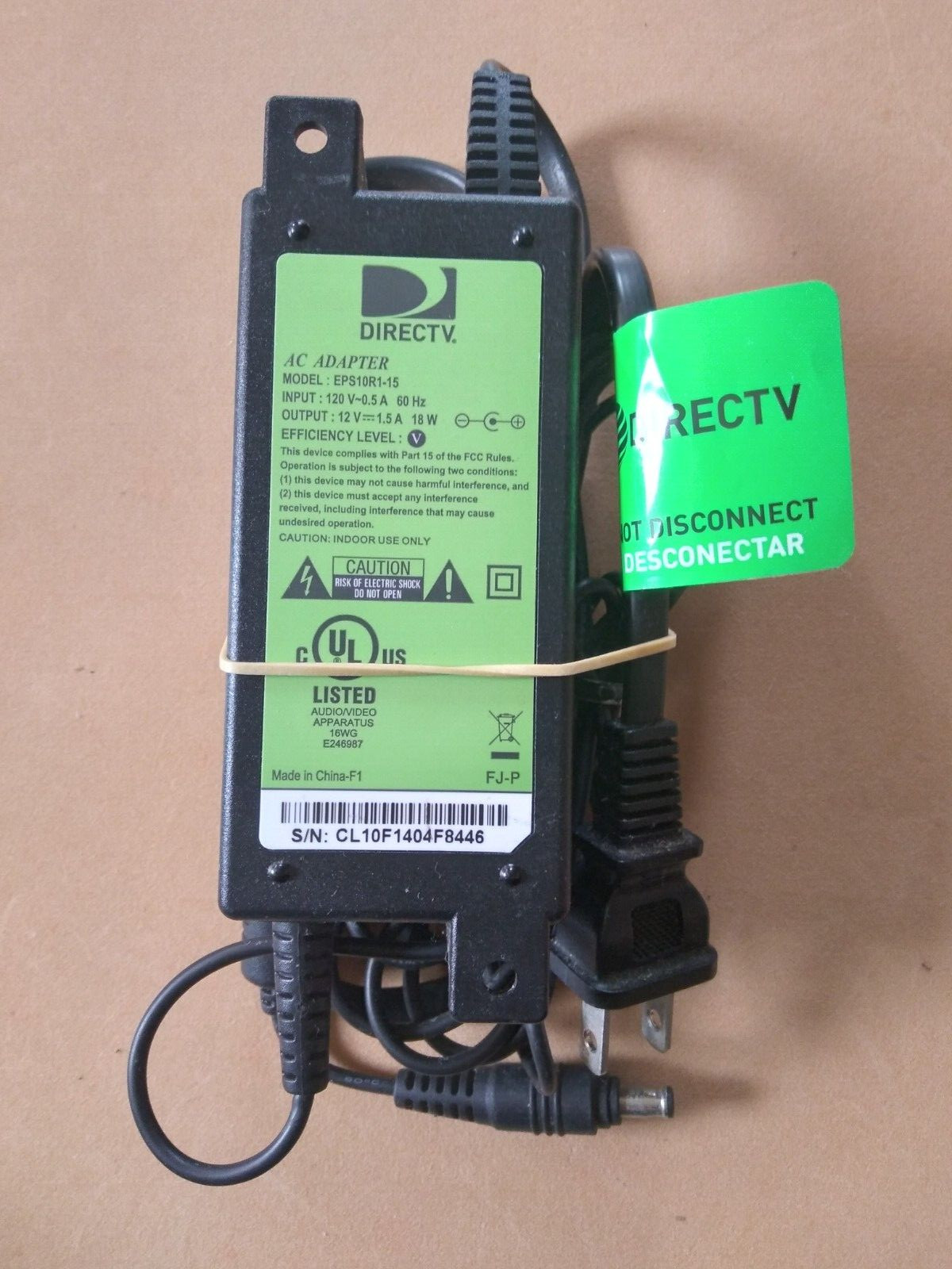 Direct TV AC Adapter Power Supply Model EPS10R1-15