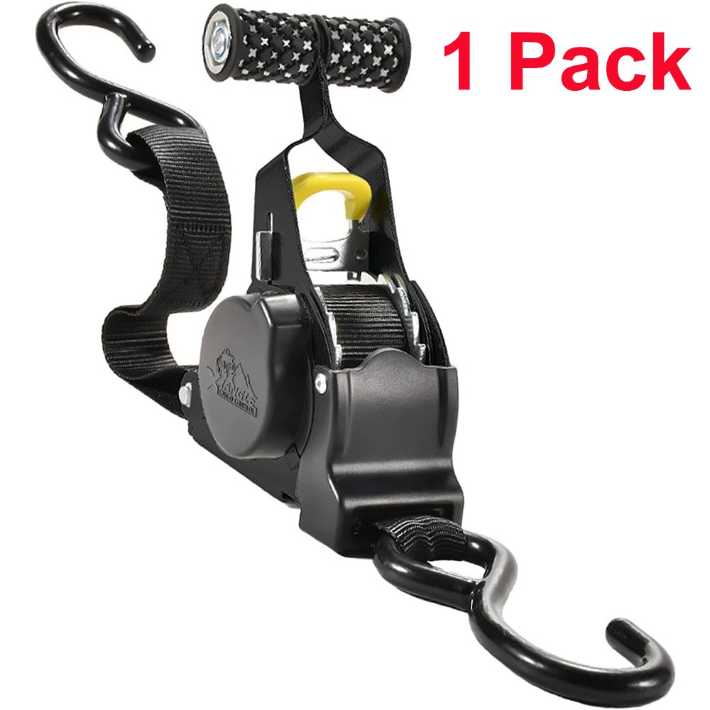 Retractable Ratchet Straps Heavy Duty Auto Self Retracting Tie Down Straps 130in
