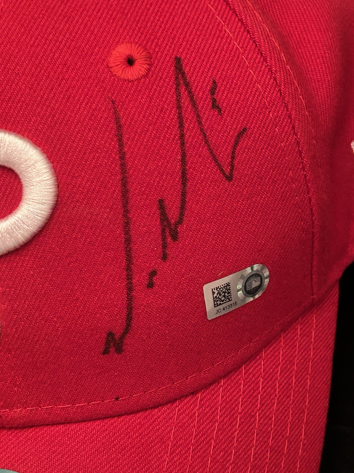 Michael Saunders Autographed Signed Phillies Hat Cap MLB Hologram COA