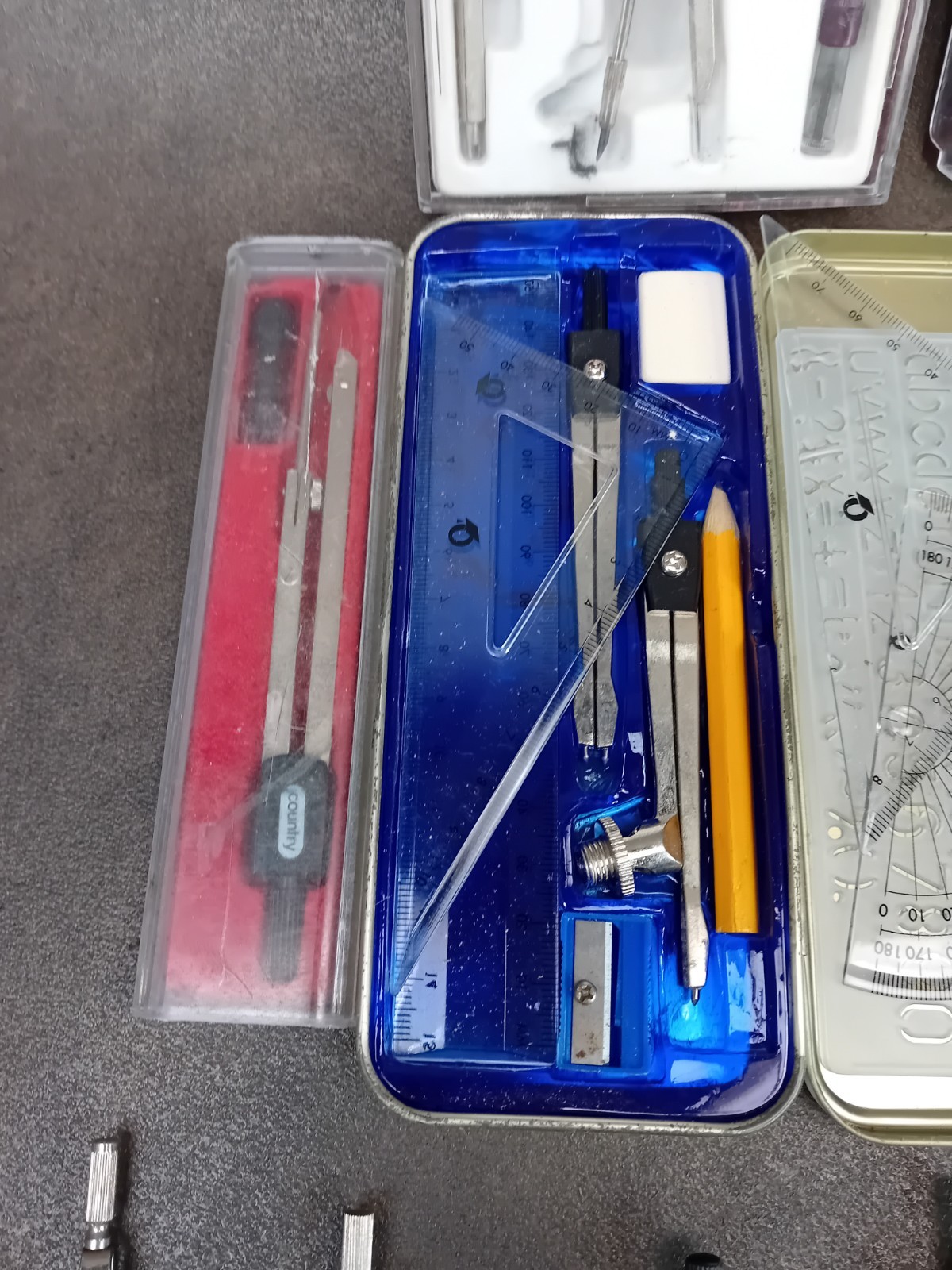 Job Lot of Technical Drawing Instruments