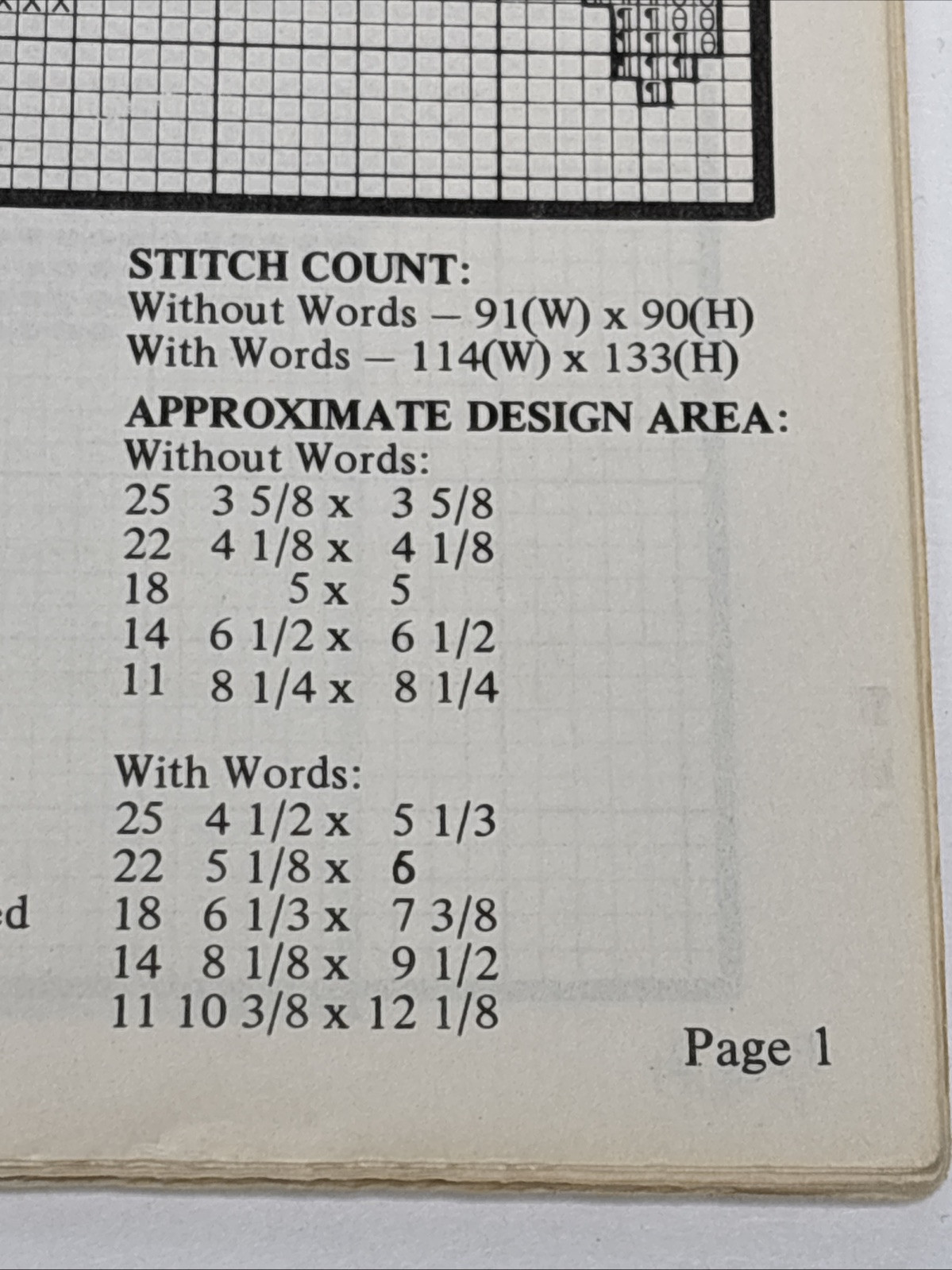 June Grigg Graphs for Grammar Book 16 Cross Stitch Pattern