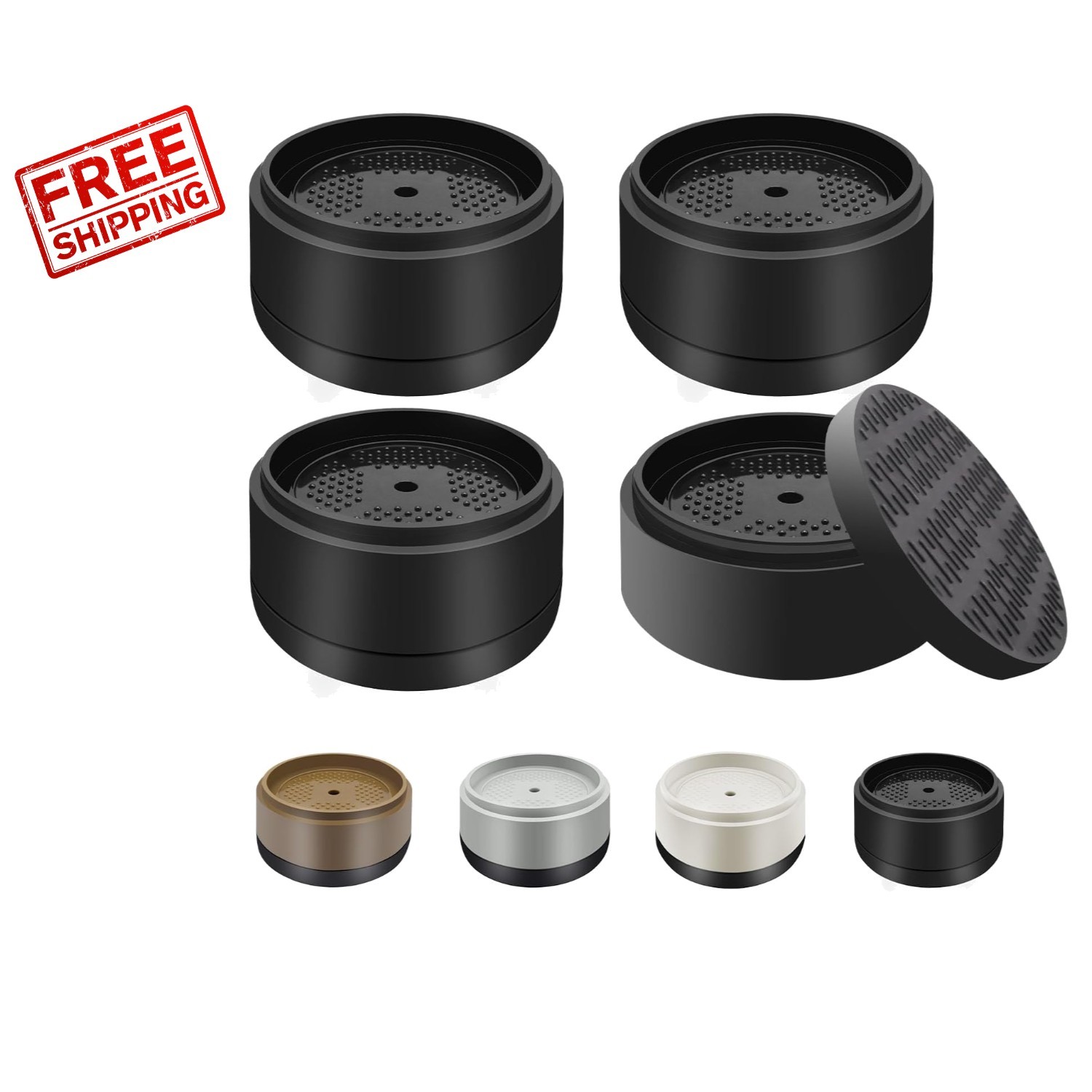 Versatile 4 Pack Furniture Risers - Adjustable Heights for Enhanced Comfort