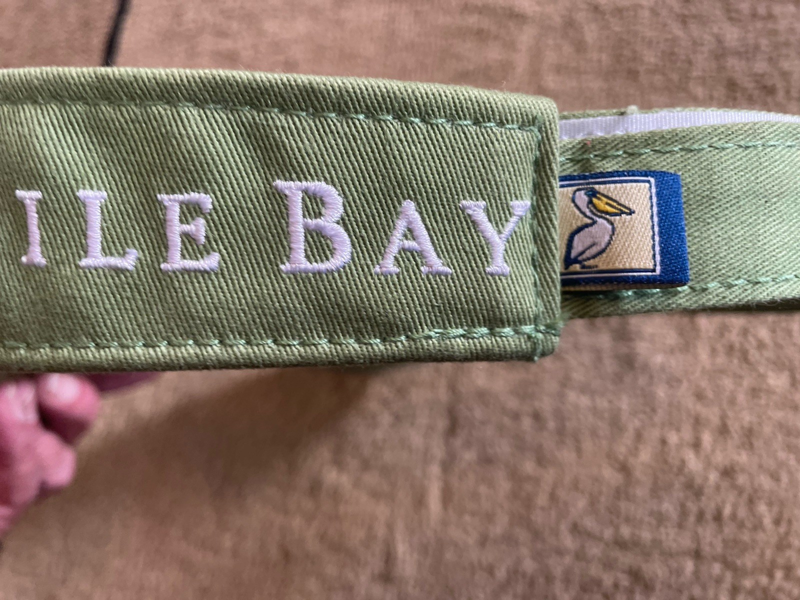 Mobile Bay Sun Visor Hat Green One Size Fits Most