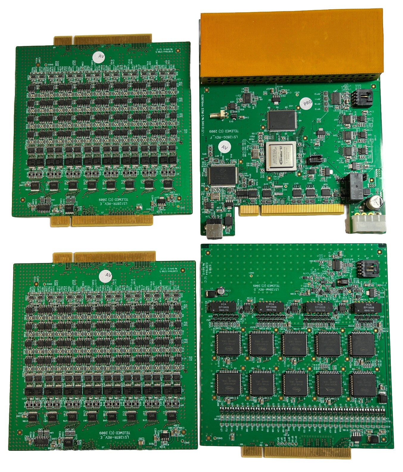 Lot of (4) Telemed Ultrasound Circuit Boards, LS128TR, LS128AM and LS128DG