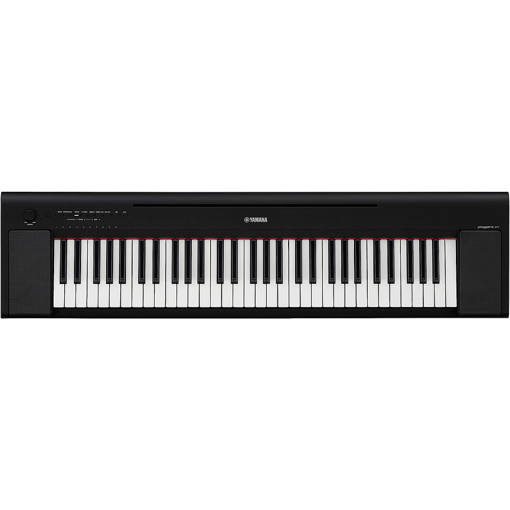 Yamaha Piaggero NP15 61Key Portable Keyboard With Power Adapter Black