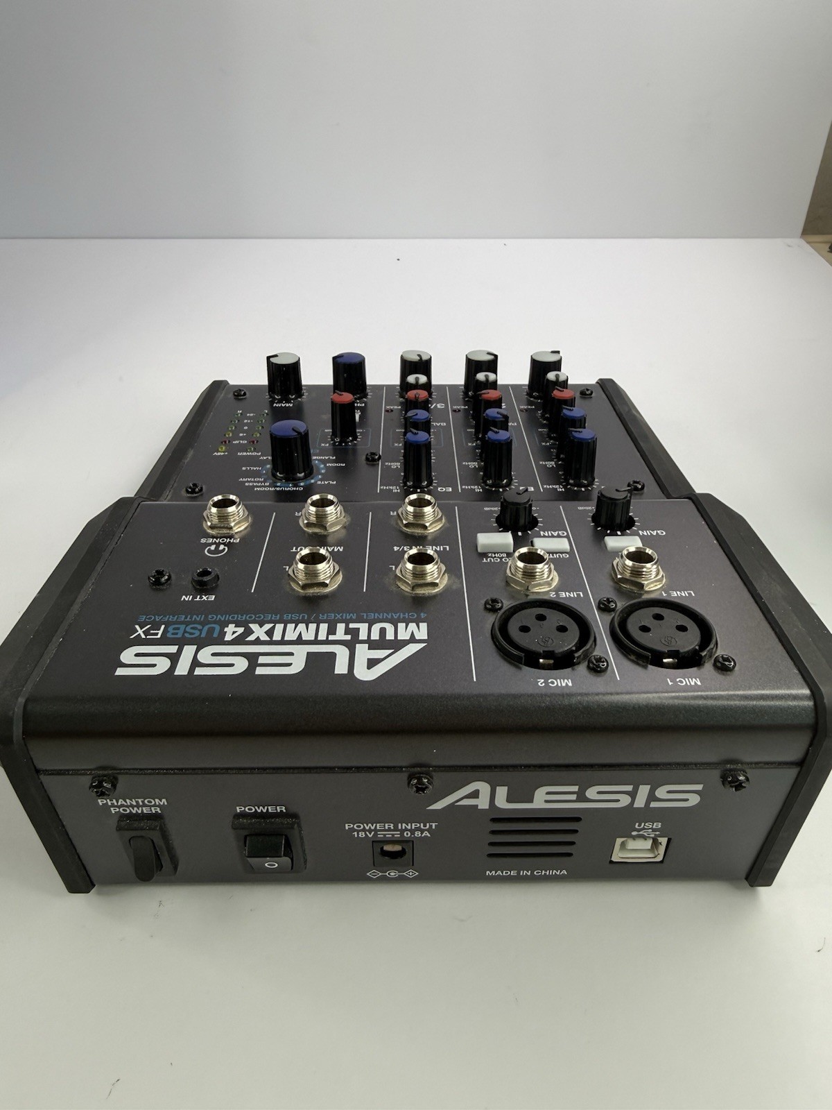 Alesis MultiMix 4 USB FX 4-Channel Mixer Audio Interface w/ Box Tested