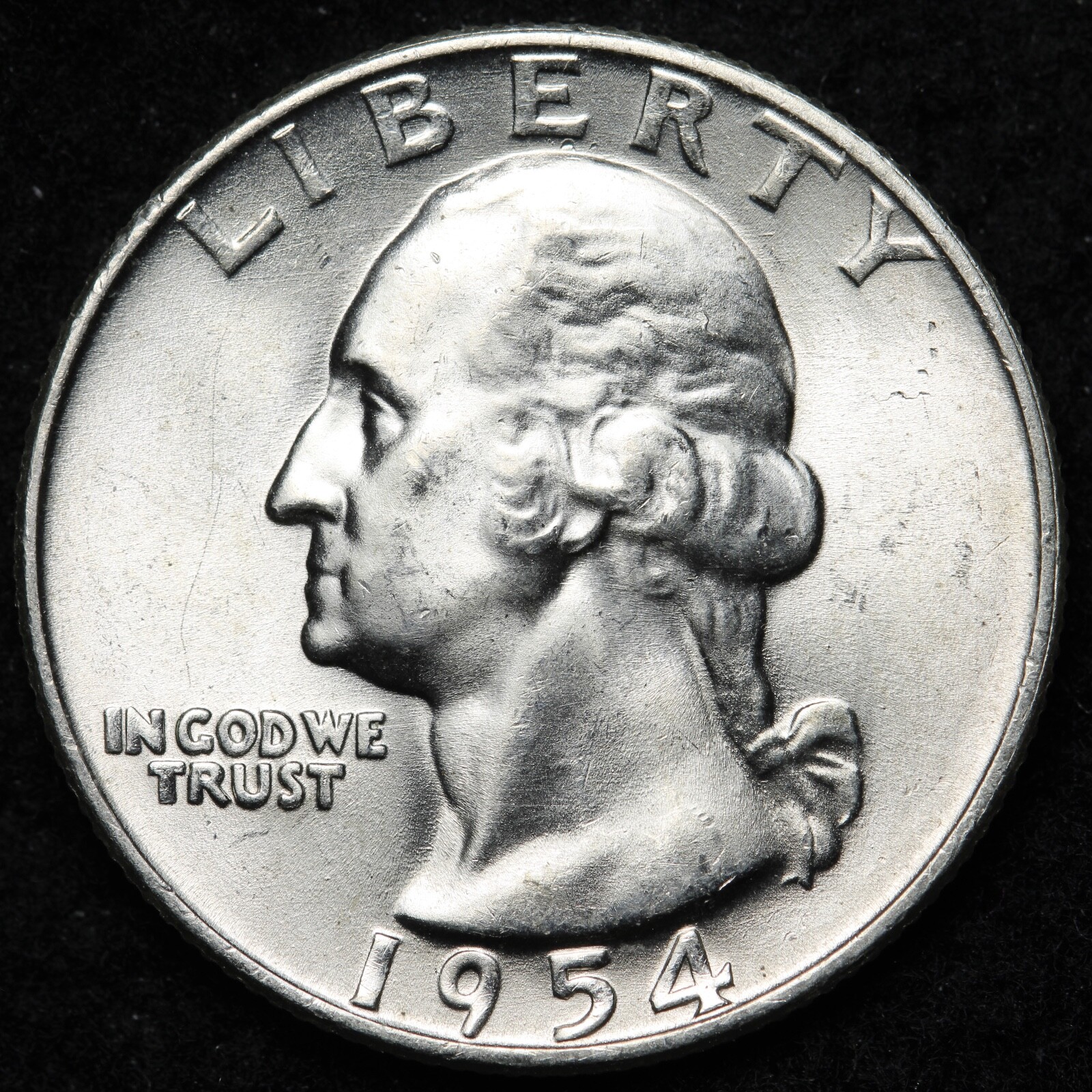 UNCIRCULATED UNC MS 1954-D WASHINGTON SILVER QUARTER FREE SHIPPING