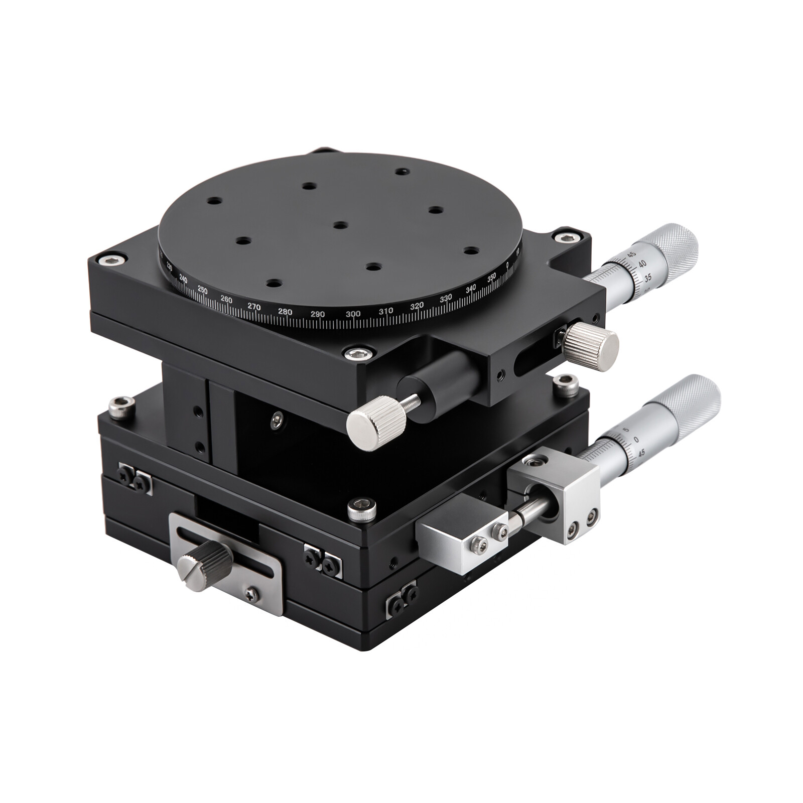 Manual X Y Z R Micrometer Adjust Bearing Table Standard Linear Positioning Stage