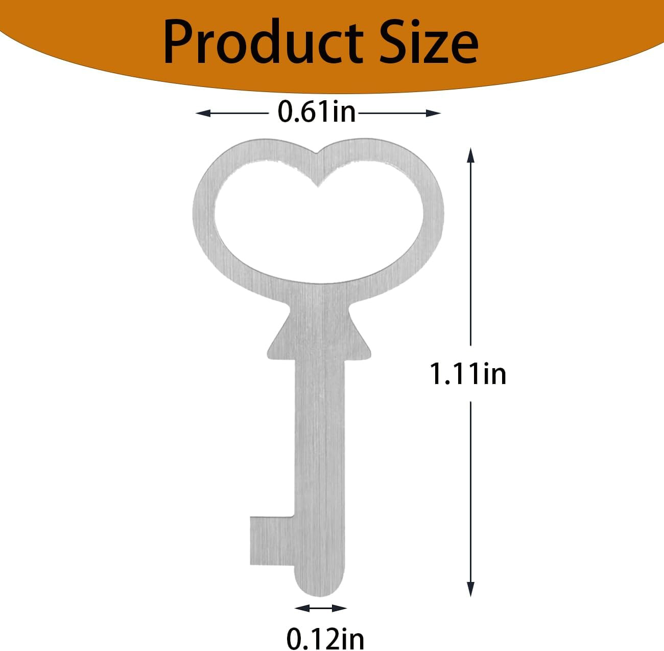 Cedar Box Key, Replacement for Lane Mini Keepsake Boxes, Key Lock, Metal, 2PC |