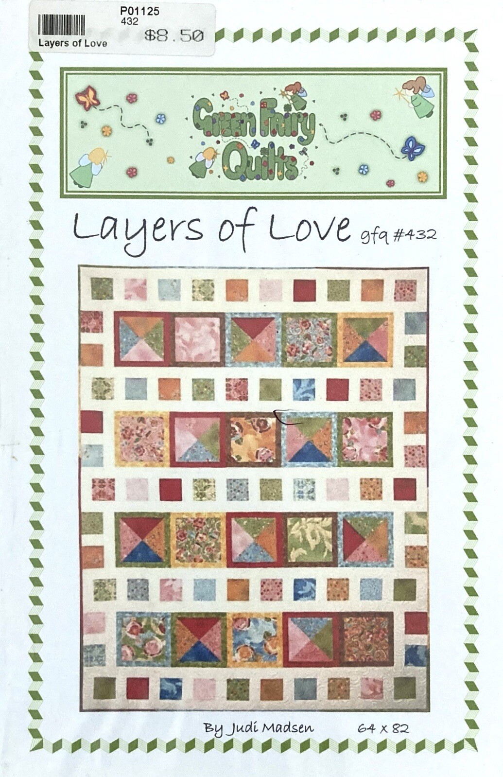 Green Fairy Quilts Layers of Love gfa #432 by Judi Madsen 64 x 82