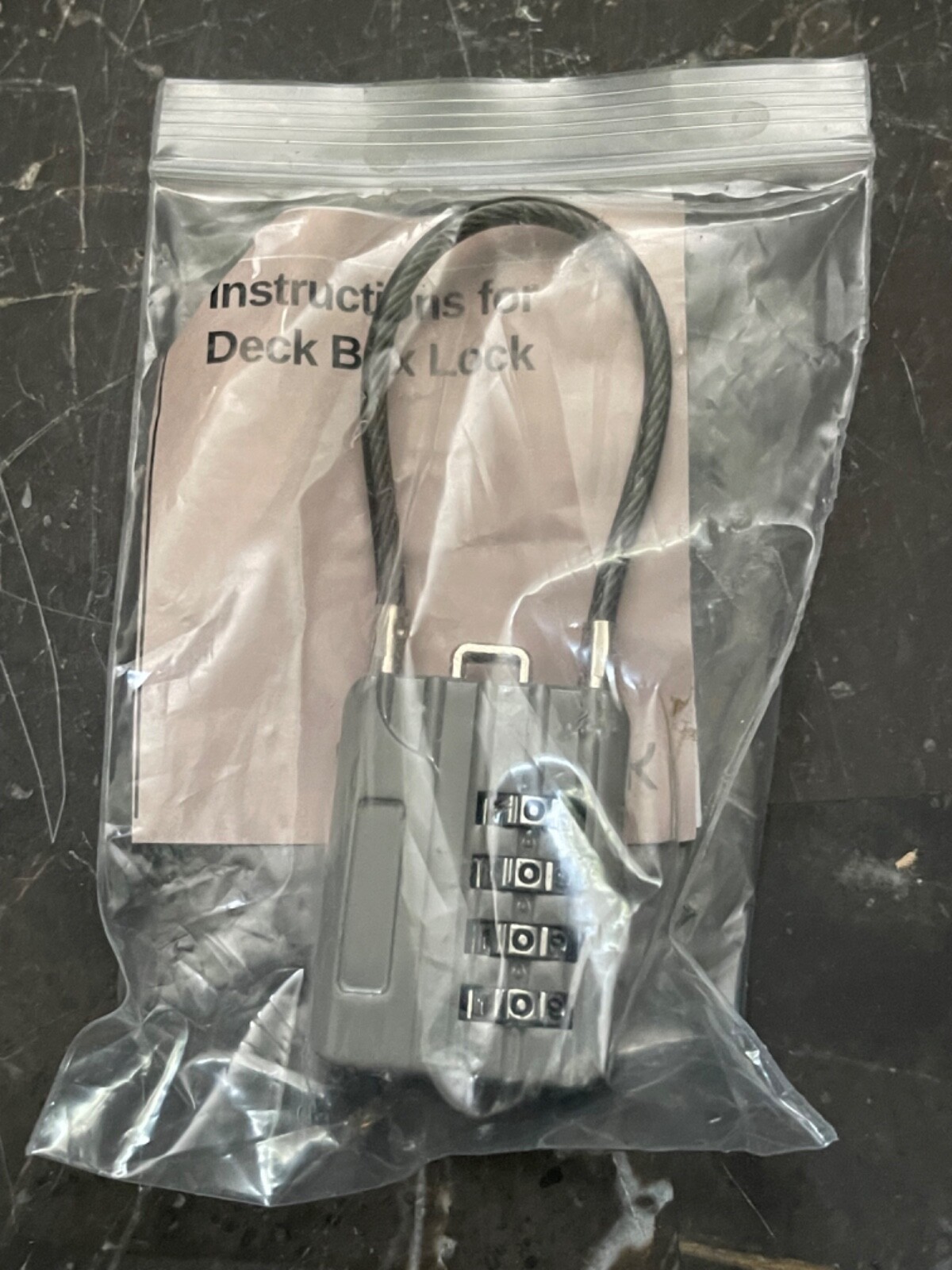 Waterproof Deck Box Combination Lock