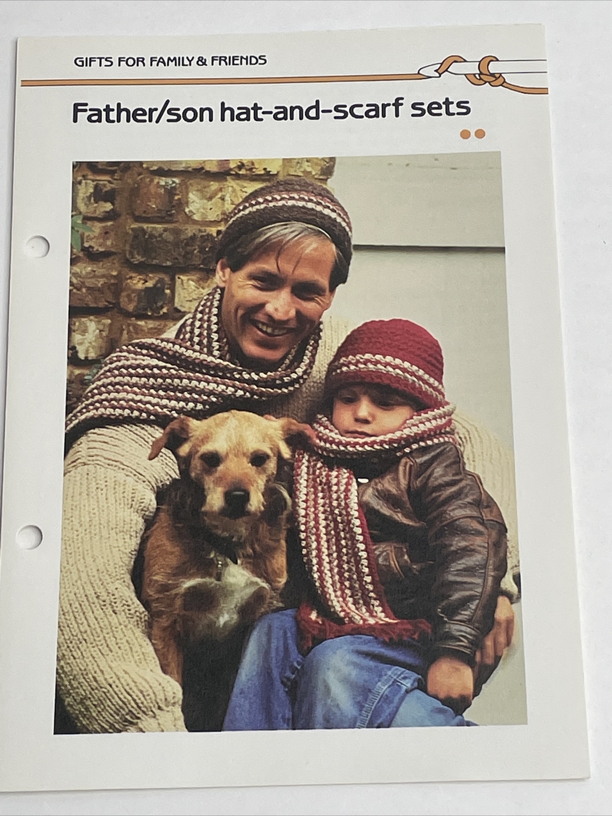 Marshall Cavendish Father & Son Hat & Scarf Set  Crochet Pattern