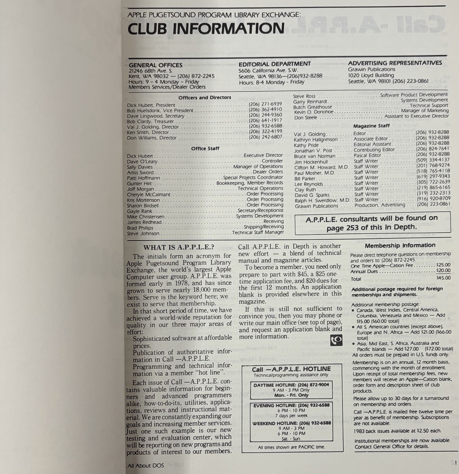 Call-A.P.P.L.E. Book No. Three All About DOS Computer User Group Circa 1978