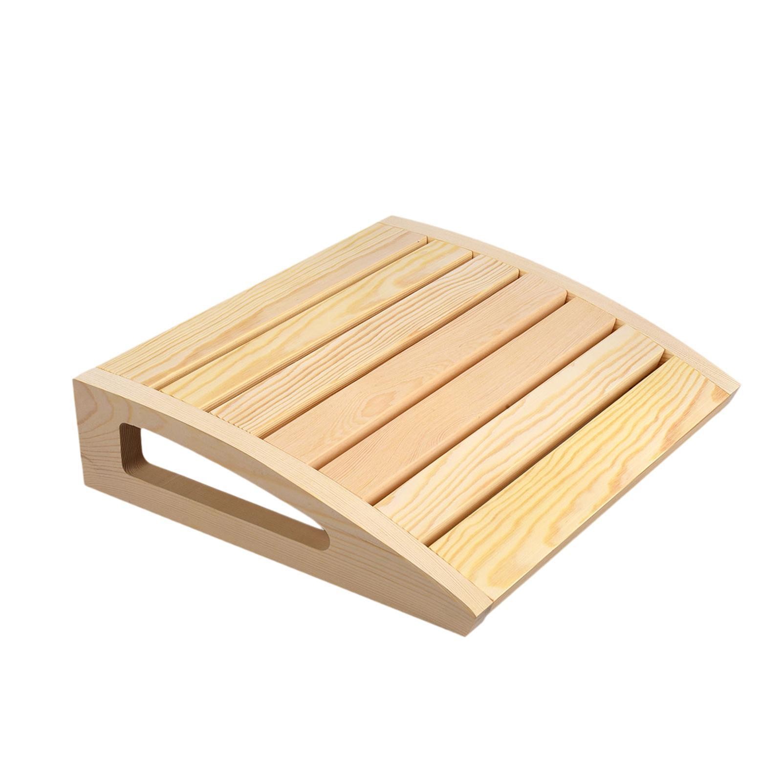 Sauna Backrest Ergonomic Lightweight Non Slip Wooden Sauna Headrest Sauna