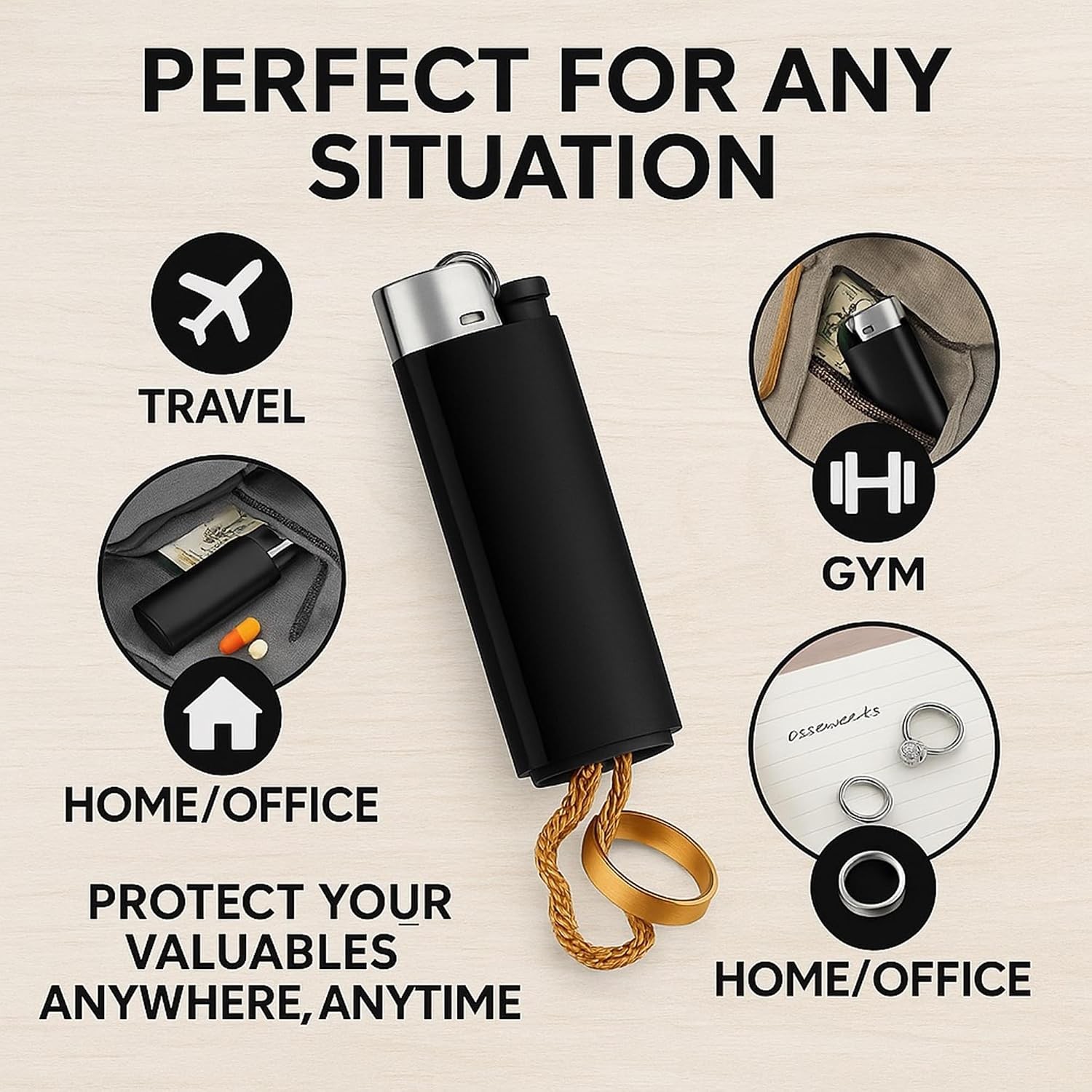 IN SELECT Lighter Diversion Safe Stash, Hidden Storage Compartment Secret