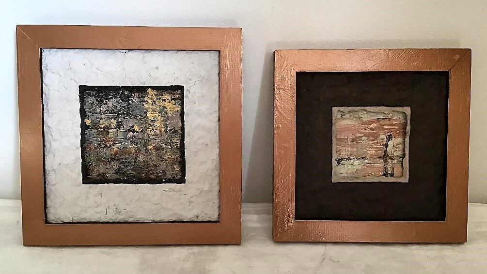 Choice - 2 Mixed Media Signed Contemporary Abstract Art Pictures Individual Sale