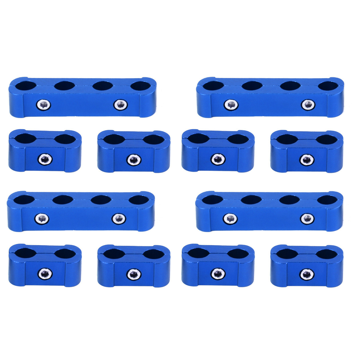 Spark Plug Heat Shield Protector Engine Spark Plug Wire Separator Blue 20Pcs