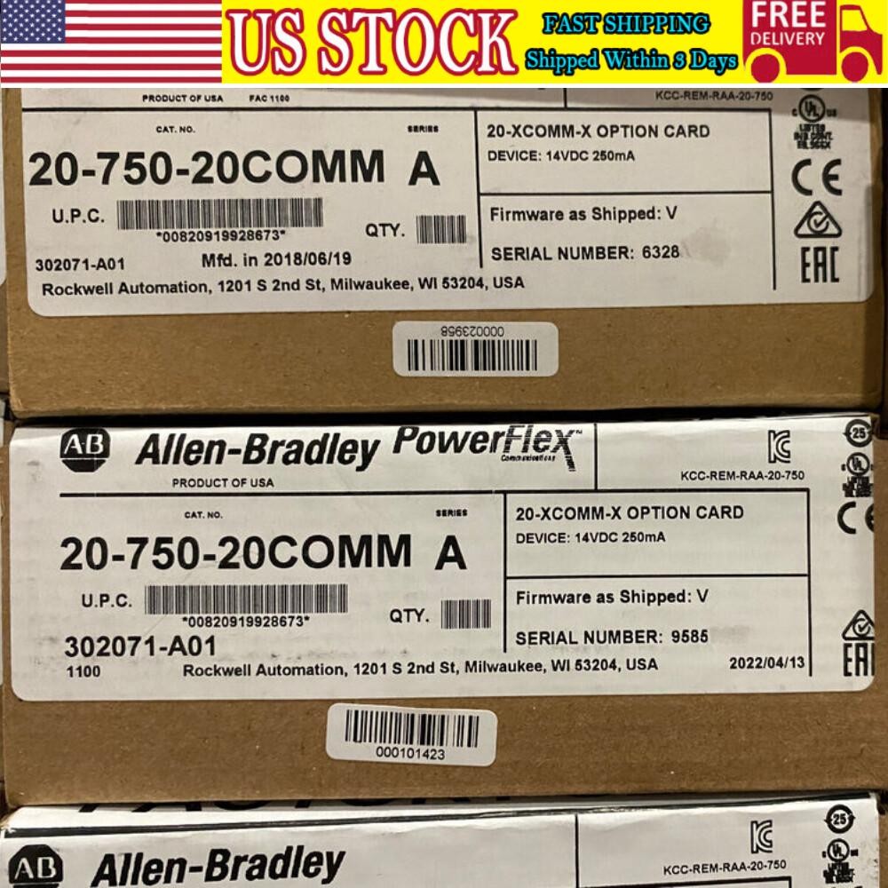 New AB 20-750-20COMM PowerFlex Inverter Communication Card US Free Tax