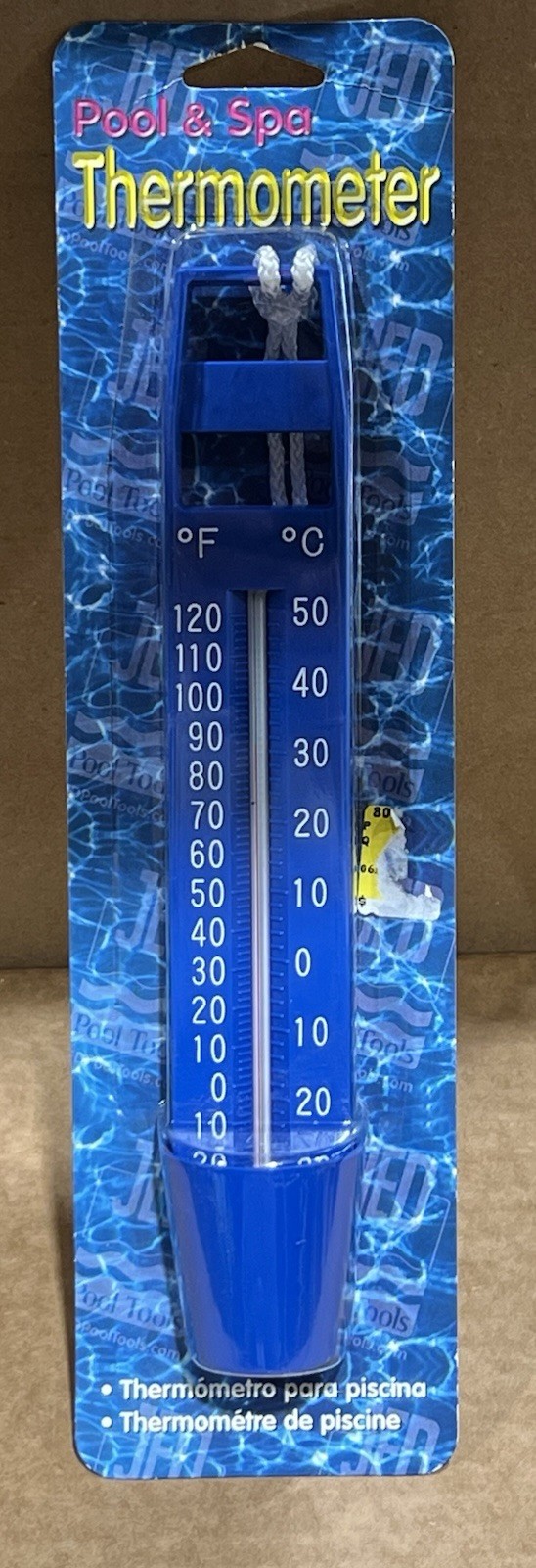 JED Pool & Spa Thermometer Temperature 20-208 JED Pool 10'' New