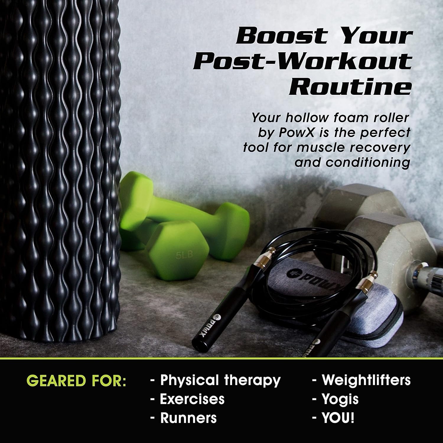 Textured Foam Rollers for Muscle Massage