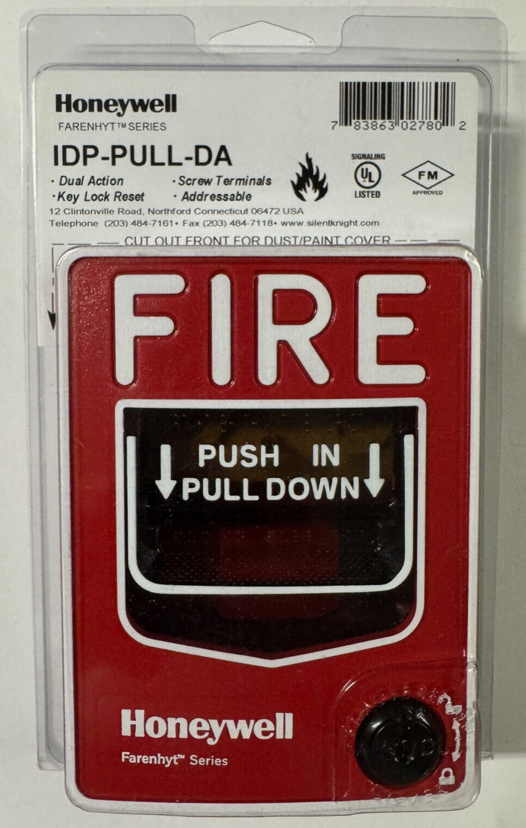 HONEYWELL IDP-PULL-DA ADDRESSABLE DUAL-ACTION MANUAL PULL STATION (NEW)