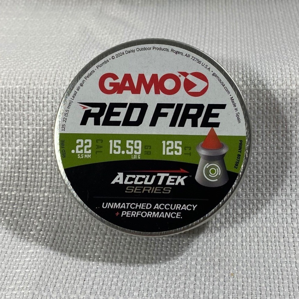 Gamo Red Fire .22 Cal AccuTek Series Pellets 15.59 Grain 125 Count 632270454