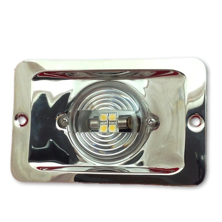 Marinebeam N2-135-SS Marine 12V 3-1/4" X 5" Stainless Steel LED Transom Light