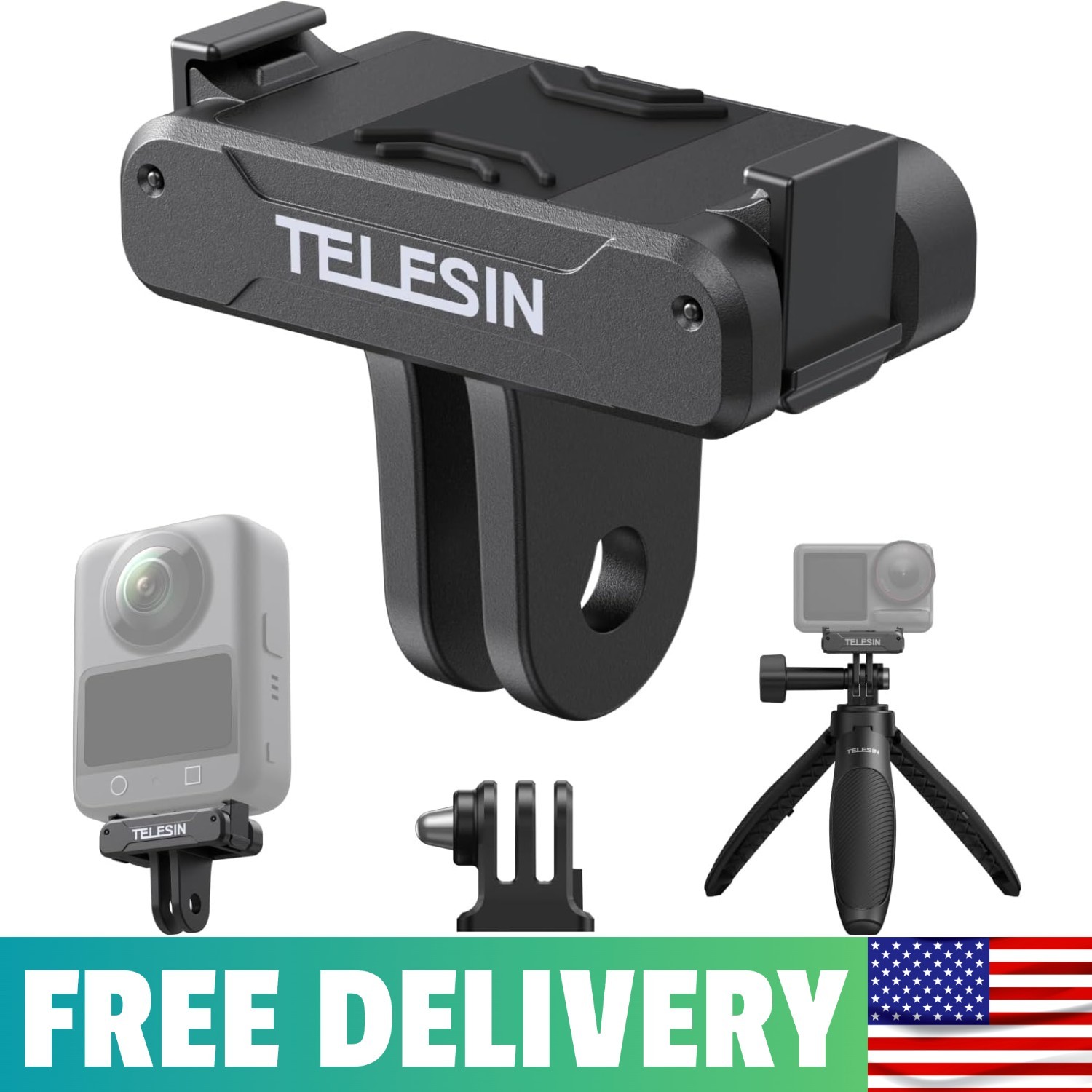 Magnetic Quick Release Adapter Mount For DJI Osmo Action 5pro 4 3 DJI Osmo 360