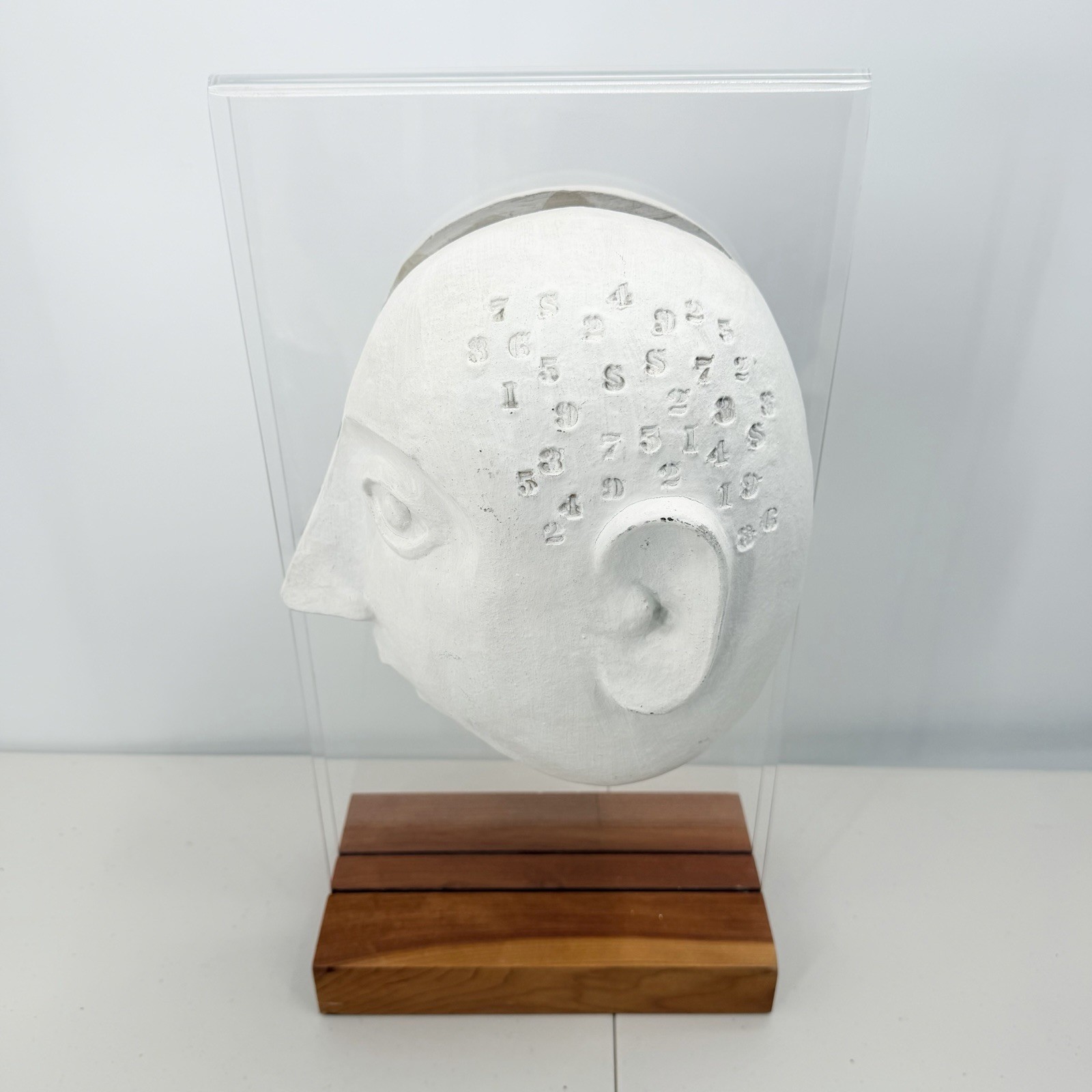 Vintage Bennington Pottery David Gil Ceramic Split Head Face Sculpture MCM Art