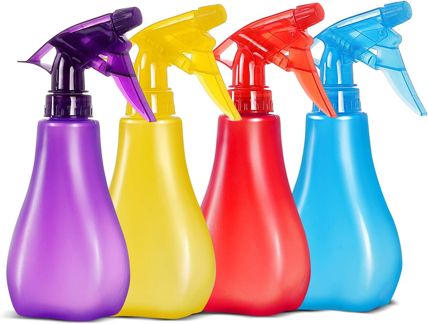 8 Oz Empty Plastic Spray Bottles with Adjustable Nozzle - Durable Trigger Spraye