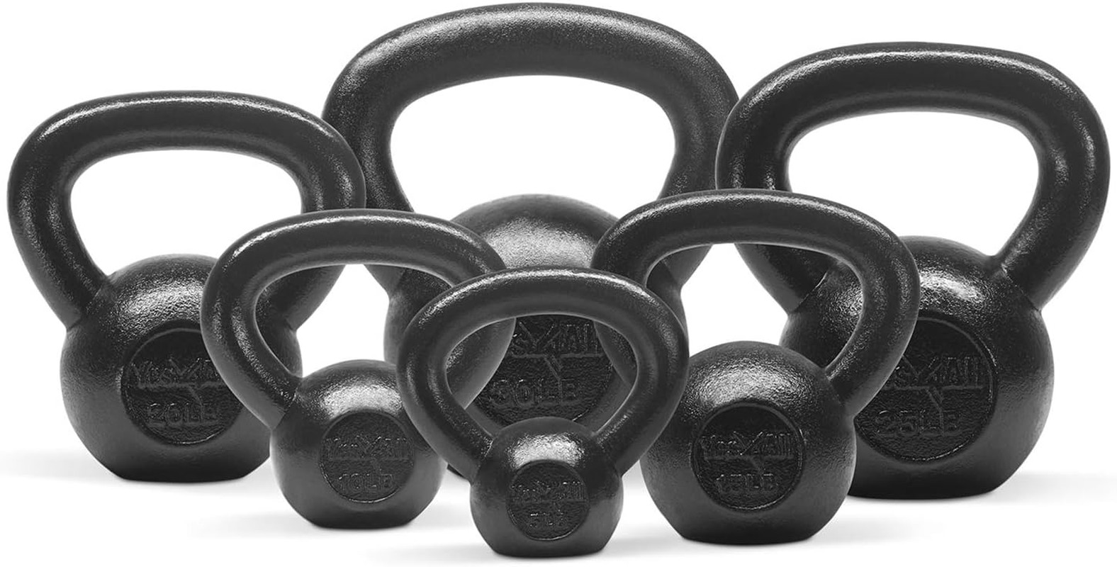 Kettlebell Cast Iron Sets 5 - 10 - 15 - 20 - 25 - 30 Lbs, Multi-Level from Begin