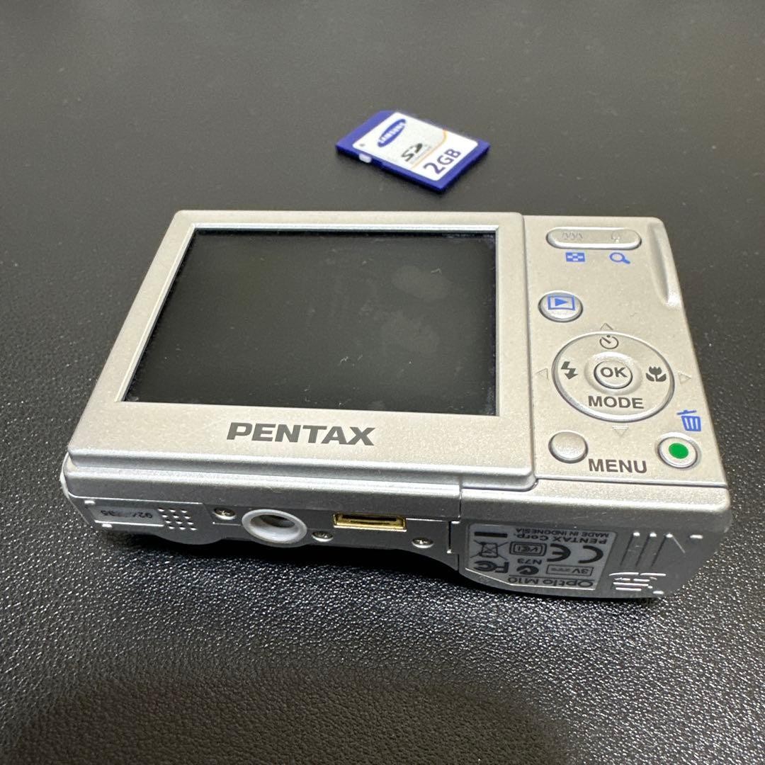 PENTAX Optio M10 Compact Digital Camera with 2GB SD Card Tested Condition