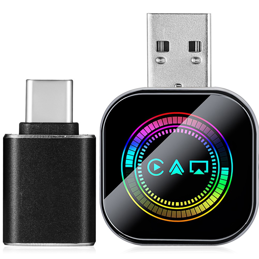 2-in-1 Wired to Wireless Car Play Adapter Wireless Car Connect Dongle USB Box